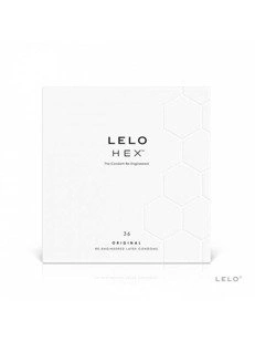 Lelo Hex Original - prezerwatywy lateksowe mega wytrzymałe i cienkie  (36 szt.)