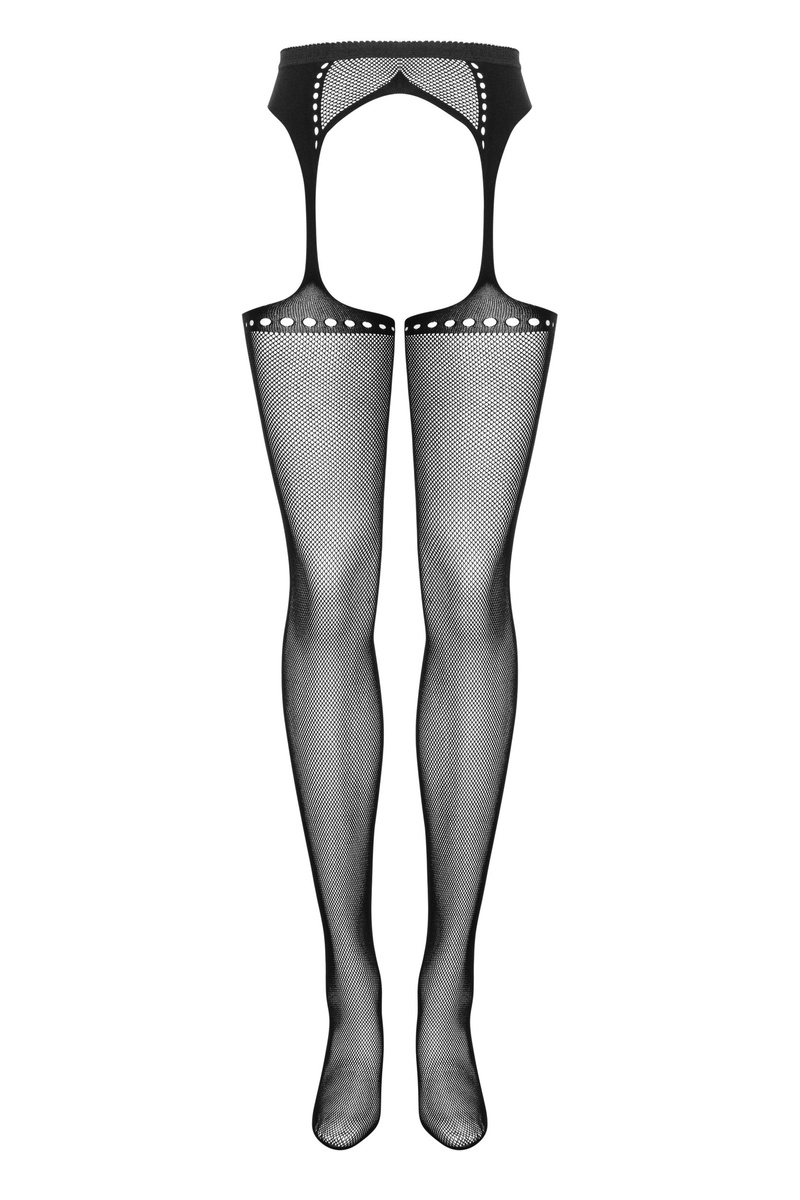 Garter Stockings S314 Czarne S/M/L Obsessive