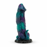 Mythical Mates Dragonfly dildo silikonowe z przyssawką, fioletowo-zielone