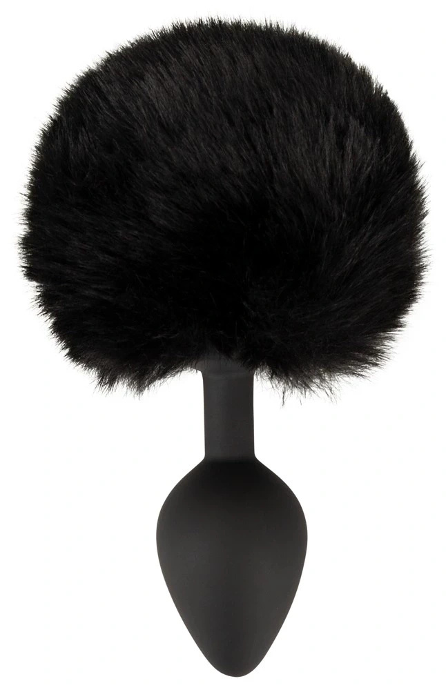 You2Toys Fluffy Tail Black M – korek analny z puszystym ogonem