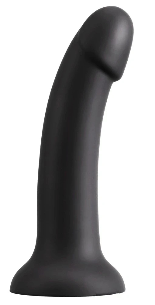 You2Toys Your Strap-On – majtki na szelkach z silikonowym dildo 17,5 cm, czarne