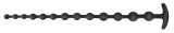 Black Velvets kulki analne silikonowe, 13 kul, 50 cm, czarne