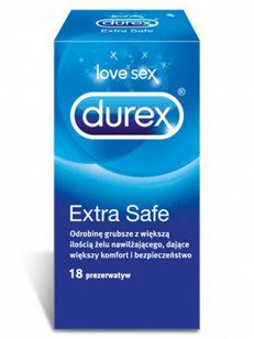 Extra Safe - grubsze, dodatkowo nawilżane (18 szt.)