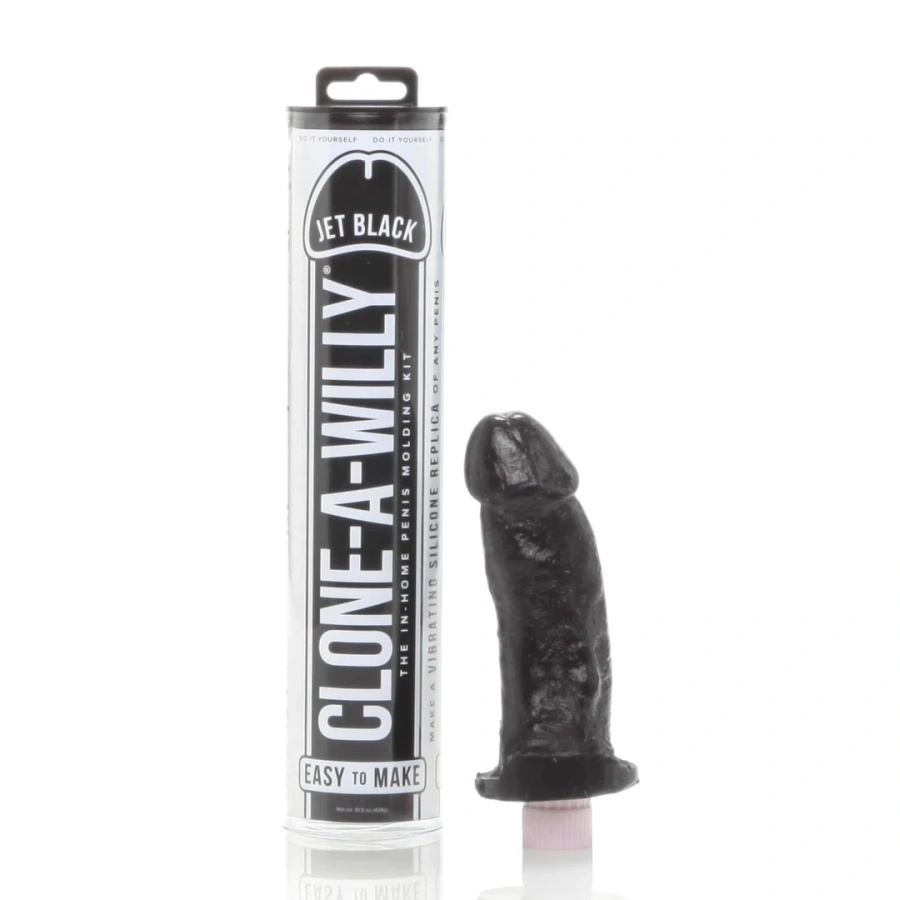 Clone-A-Willy Kit Black zestaw do tworzenia repliki z wibracją, czarny