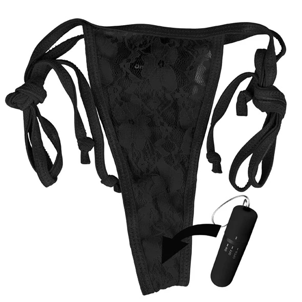 The Screaming O Panty Vibe Black – majtki z wibratorem i pilotem, 10 trybów