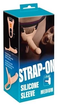 You2Toys uprząż strap-on z silikonową nakładką, przedłużenie 5 cm