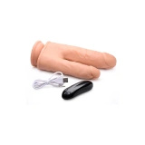 Curve Toys dildo podwójne silikonowe z przyssawką 20,5 cm