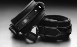 XR Brands neoprenowe kajdanki na nadgarstki regulowane, czarne