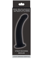 Silikonowe Dildo Strap-On Dong Black Taboom