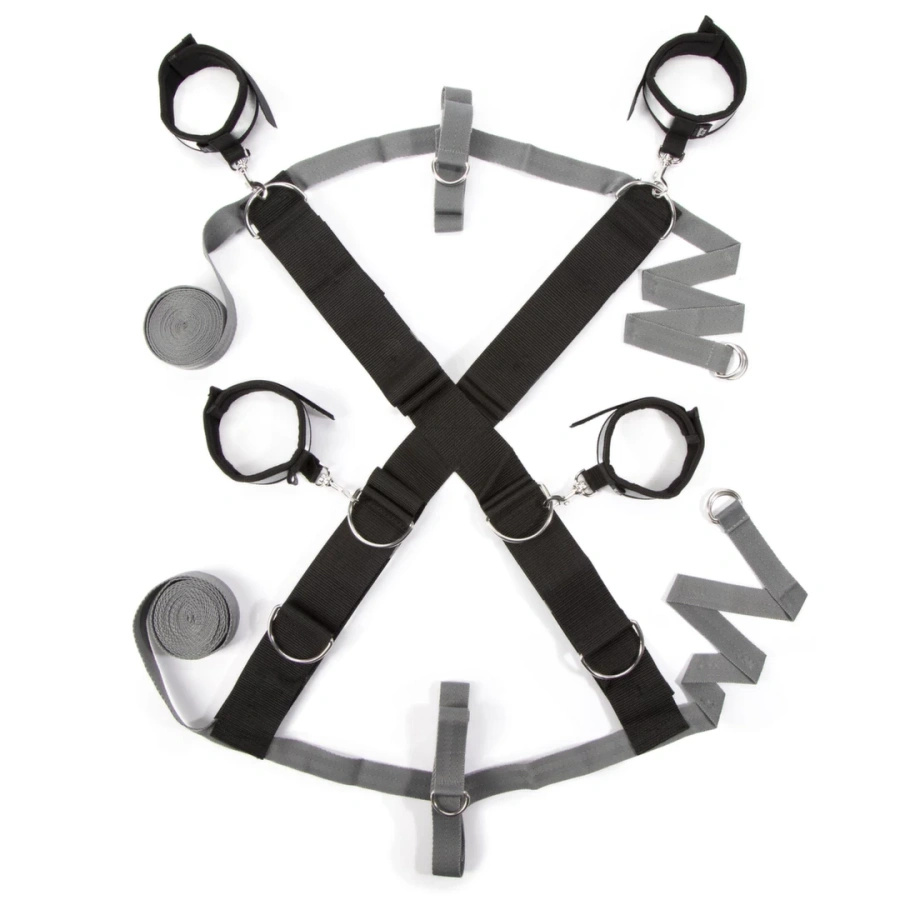 Fifty Shades of Grey Over the Bed Cross – zestaw wiązań łóżkowych regulowanych