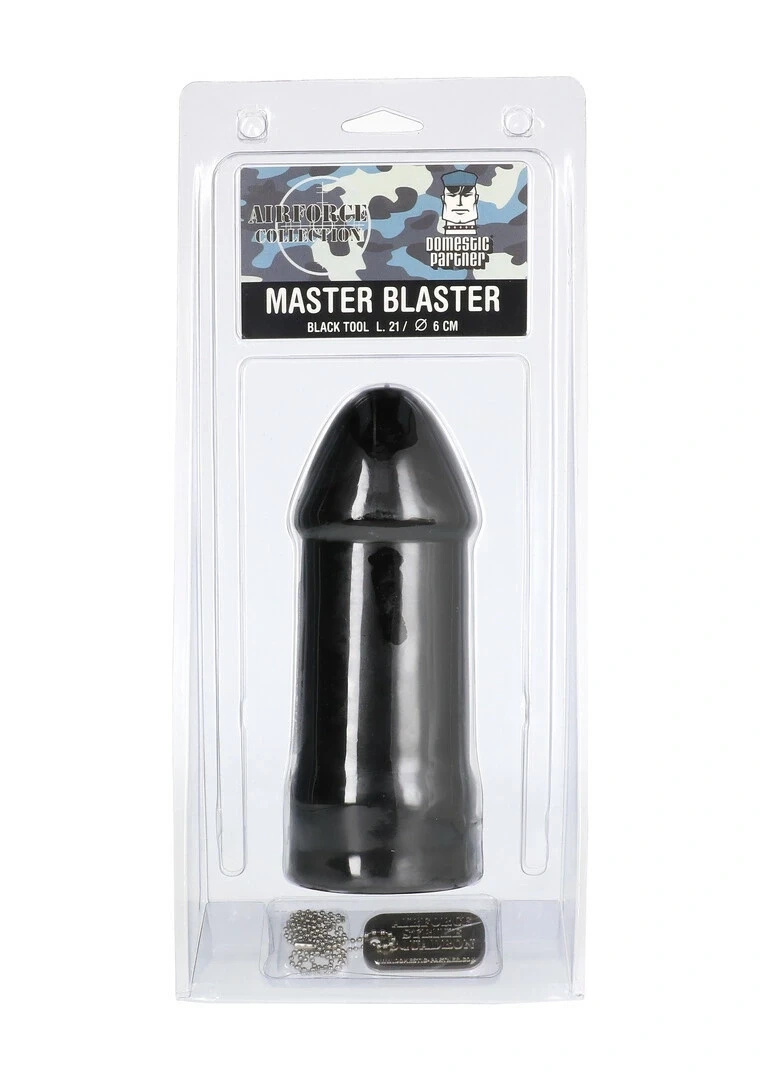 Domestic Partner Master Blaster Black korek analny silikonowy XL