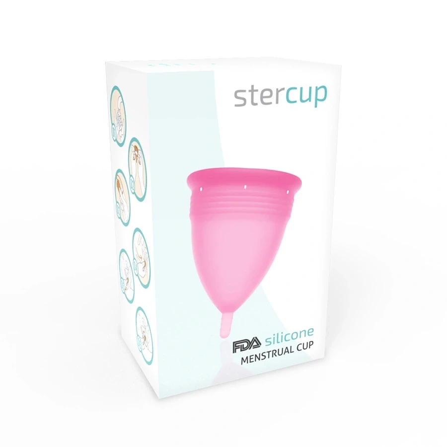 Stercup kubeczek menstruacyjny L, różowy, silikonowy, 24 ml