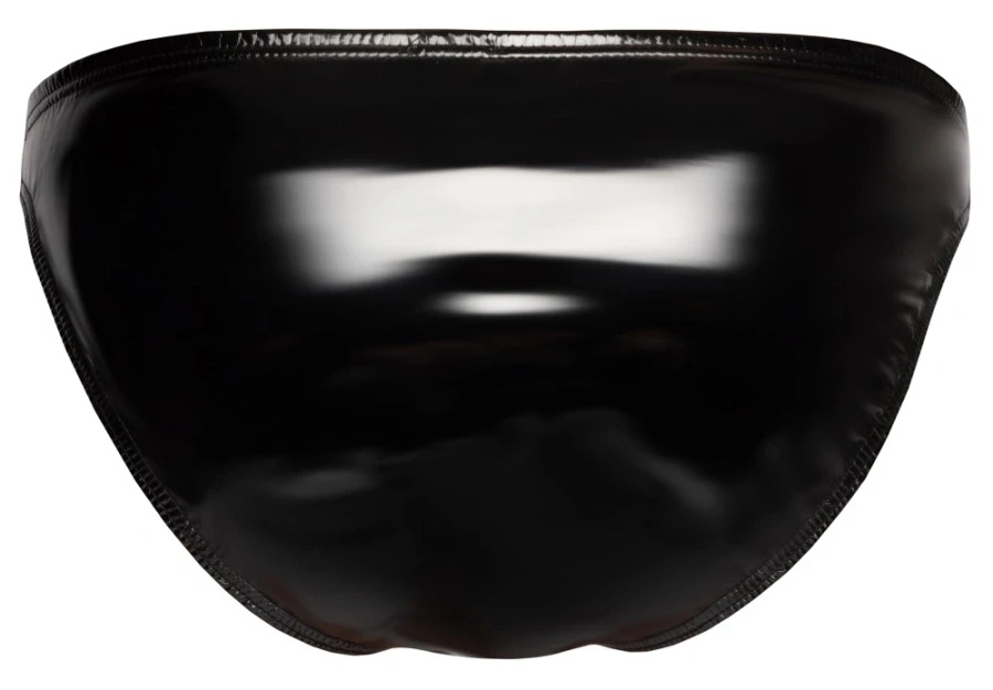 Black Level slipy męskie z zamkiem, czarne z połyskiem, XL