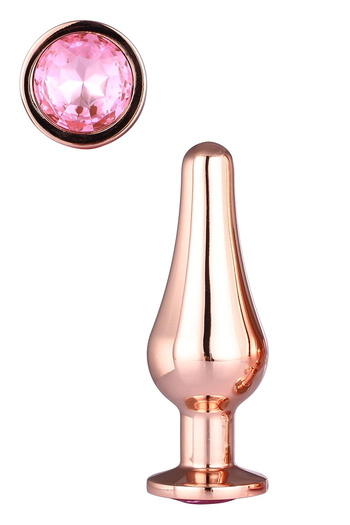 Korek Analny Gleaming Love Rose Gold Pleasure Plug Dreamtoys