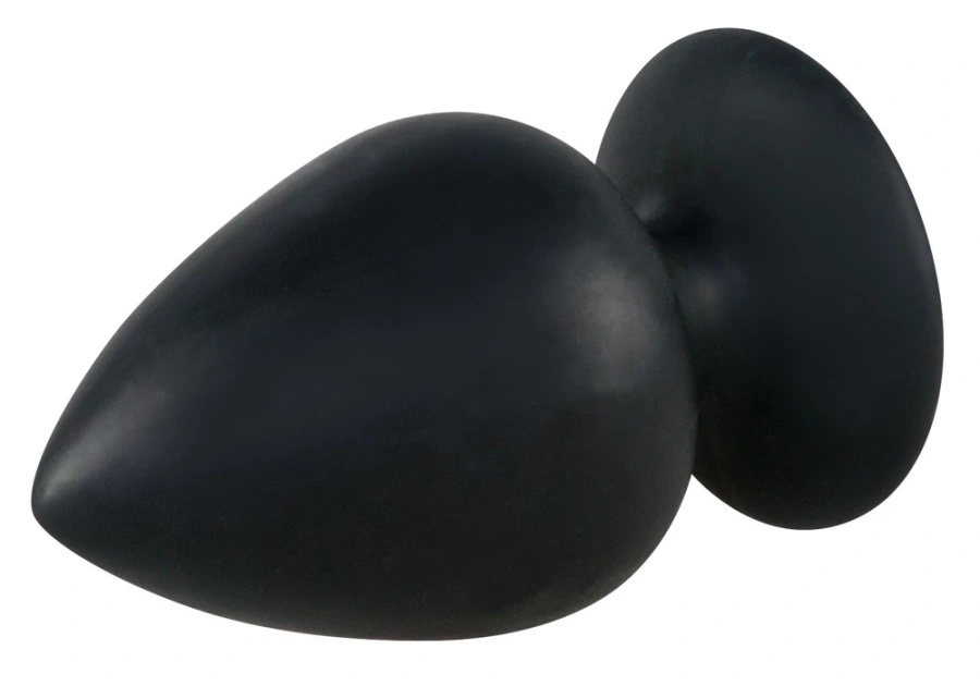 Black Velvets korek analny XXL z przyssawką, silikon czarny 14 cm