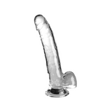Dildo King Cock Clear With Balls Pipedream