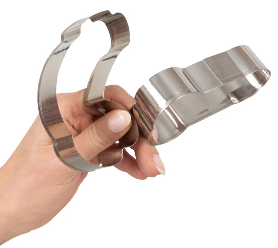 Orion Brand zestaw 2 foremek do ciastek metalowych 10 cm