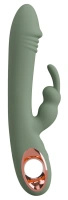 You2Toys Slim Rabbit Olive – wibrator króliczek z dwoma silnikami, silikonowy