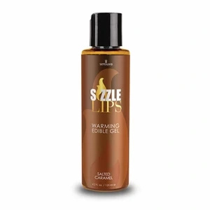 Sensuva Sizzle Lips żel rozgrzewający jadalny, słony karmel, 125 ml
