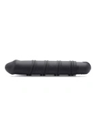 XR Brands XL Bullet zestaw – silikonowy rękaw z teksturą, czarny
