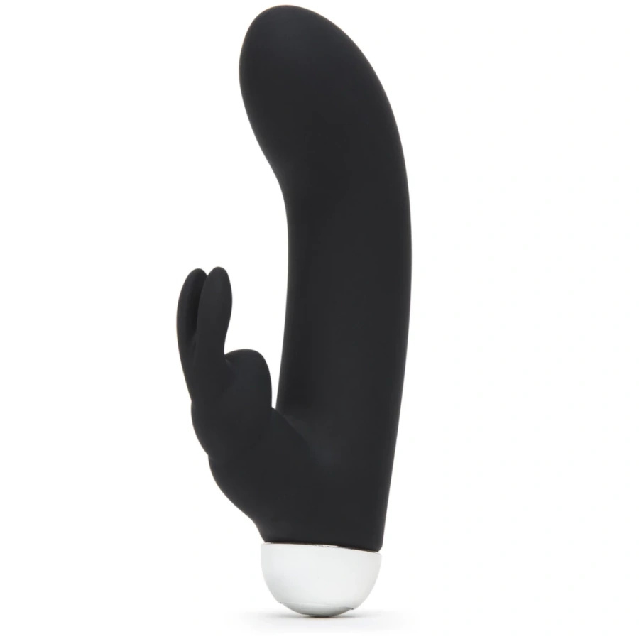 Fifty Shades of Grey Greedy Girl Mini Rabbit – wibrator króliczek USB, czarny, wodoodporny