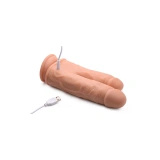 Curve Toys dildo podwójne silikonowe z przyssawką 20,5 cm