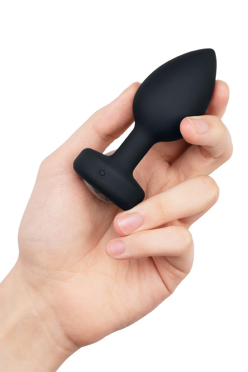 Korek analny Vibrating Jewel Plug Black b-Vibe