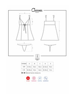 Charmea babydoll i stringi - czarne - zjawiskowo kobieca Obsessive