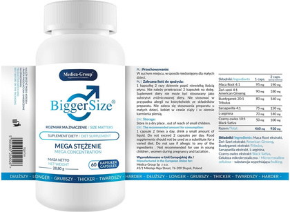 Biggersize - Kapsułki Medica-Group