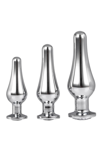Zestaw Korków Gleaming Love Pleasure Set Silver Dreamtoys