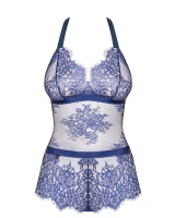 Flowlace body niebieskie - Obsessive