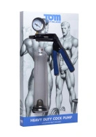 XR Brands Tom of Finland pompka próżniowa do penisa z manometrem, cylinder 23 cm