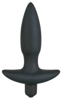 Black Velvets model 13 cm – kompaktowy korek analny z wibracją i uchwytem