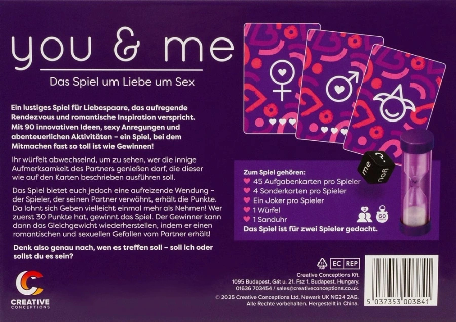 You i Me gra dla par niemiecka wersja 90 kart z zadaniami