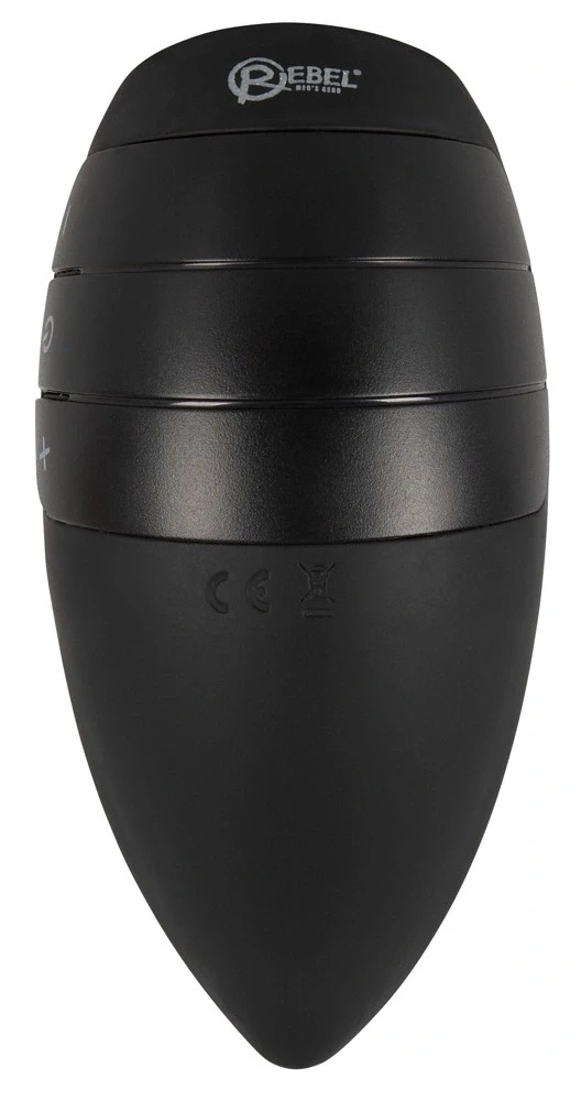 Rebel Intimate System czarny – masturbator z 10 trybami wibracji 13 cm