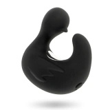 Black and Silver DuckyMania – mini wibrator silikonowy, ładowalny