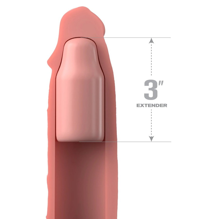 Nakładka na penisa 9" Sleeve with 3" Plug Fantasy X-tensions Elite
