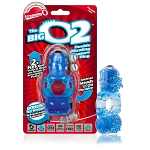 The Screaming O Big O 2 Blue – podwójny pierścień wibrujący z dwoma silnikami