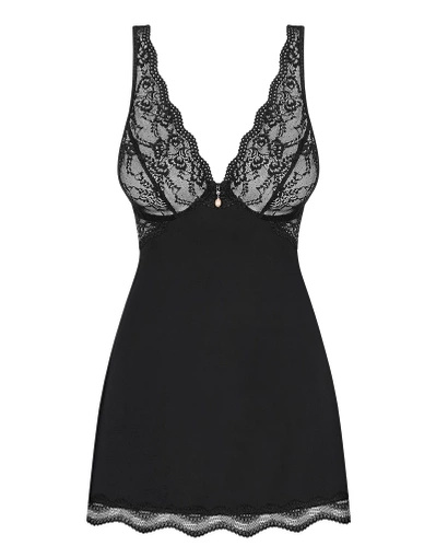 Luvae babydoll i stringi czarne Obsessive
