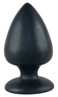 Black Velvets korek analny XXL z przyssawką, silikon czarny 14 cm