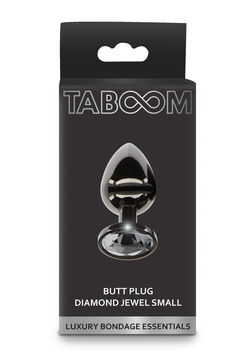 Korek Analny Butt Plug With Diamond Jewel Silver Taboom