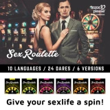 Tease and Please Sex Roulette Kiss gra dla par, 24 wyzwania, 12 x 12 cm