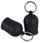 Black Velvets zestaw 2 przyssawek na sutki, czarne