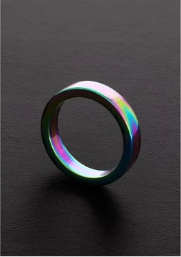 Steel Flat Ring Rainbow 8 x 50 mm, anodyzowana stal nierdzewna