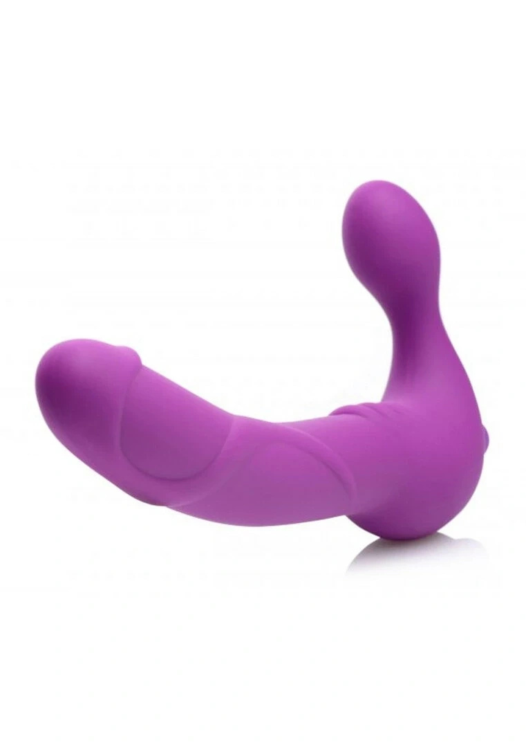 XR Brands Royal silikonowy strapless potrójny, wibrujący, czarny