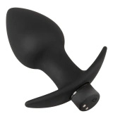 Black Velvets zestaw 3 korków analnych z wibracją, silikon, czarny