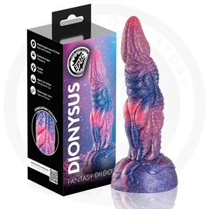 EPIC Dionizos – silikonowe dildo, wielokolorowe, 20 cm