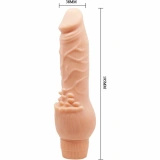 Baile Barbara BW-001001R wibrator realistyczny z wibracjami 19,5 cm, cielisty