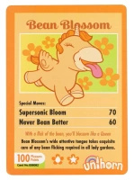 Unihorn Bean Blossom stymulator w kształcie jednorożca, podwójny silnik, silikon, fioletowy
