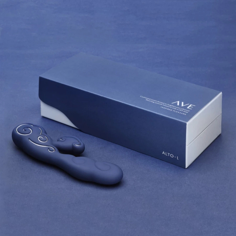 Sky by Ave Alto L Rabbit Vibrator Blue – wibrator króliczek, 7 trybów, niebieski